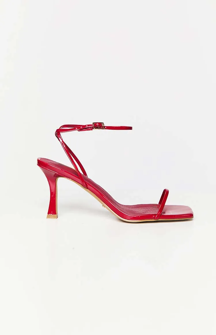 Billini Judy Strawberry Patent Heels