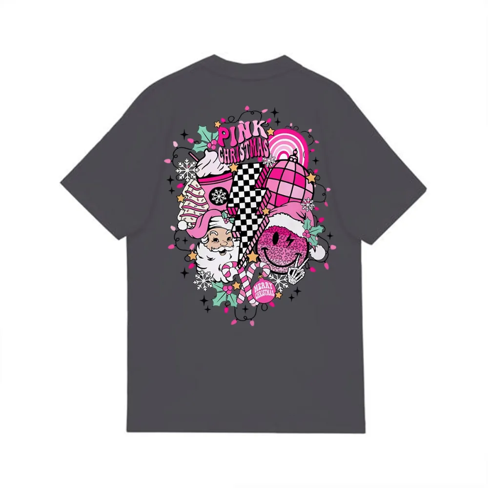 Pink Santa Claus head Women's T-shirt