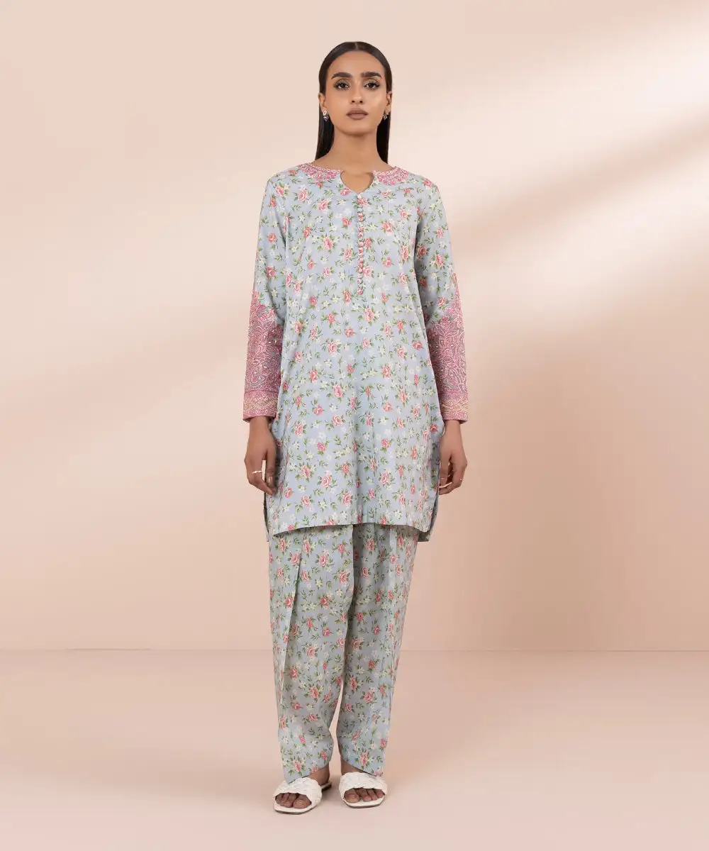 2 Piece - Embroidered Lawn Suit