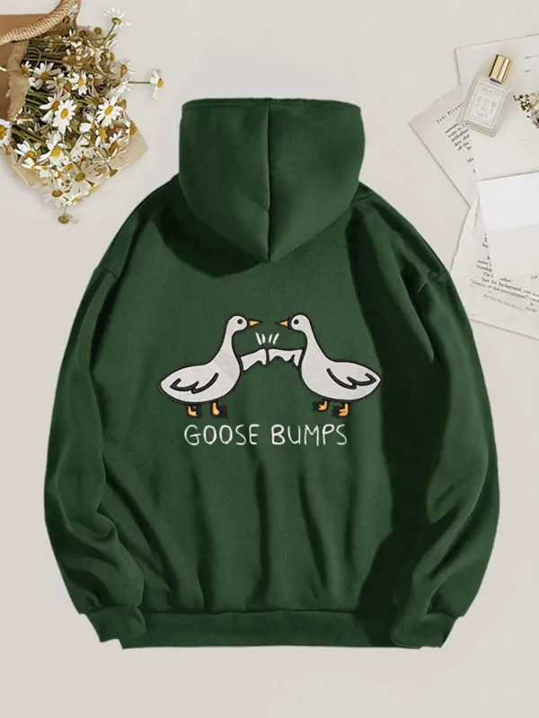 Goose Bumps Pattern Hoodie