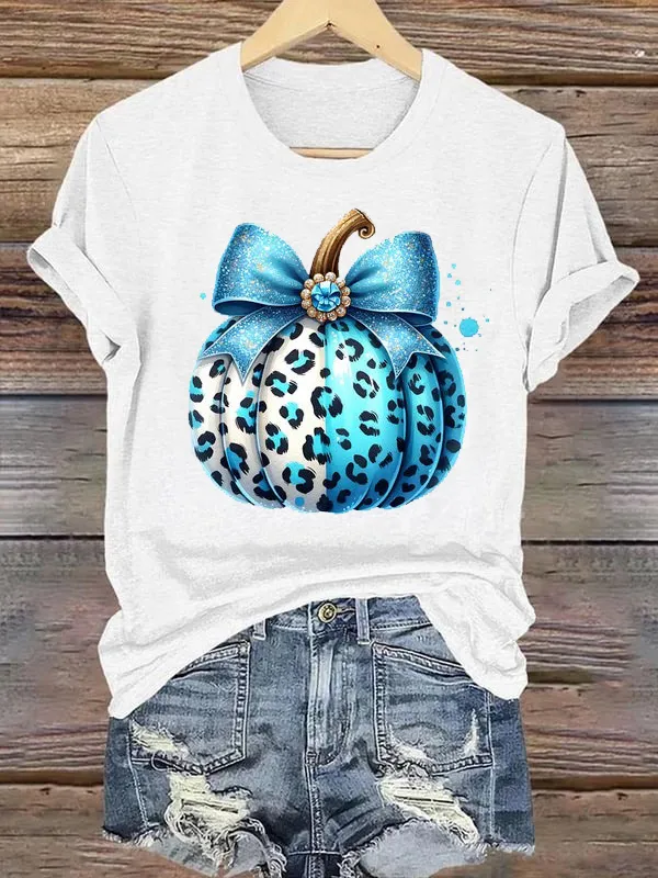 Leopard Gem Pumpkin Tee