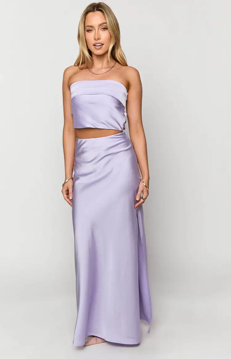 Genevieve Lilac Maxi Skirt