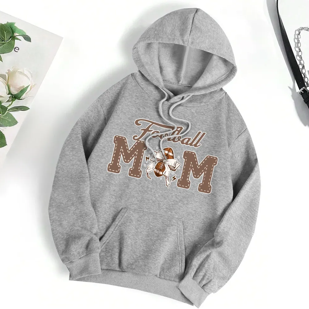 mom football Women's fashionable hoodie