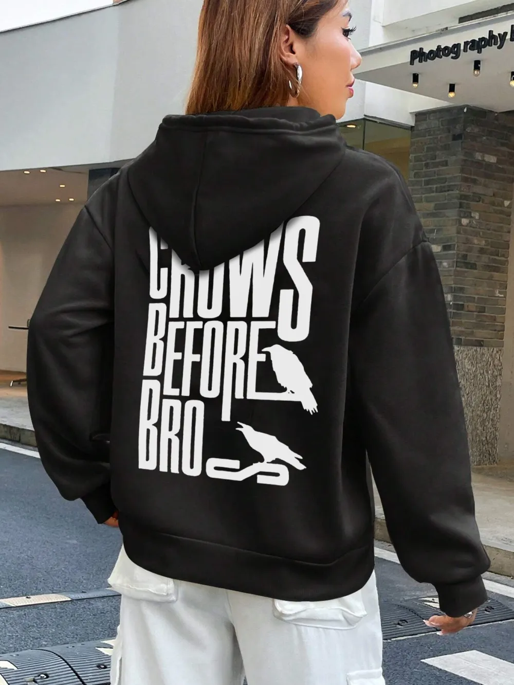 CROWS BEFORE BROS women's fashion hoodie