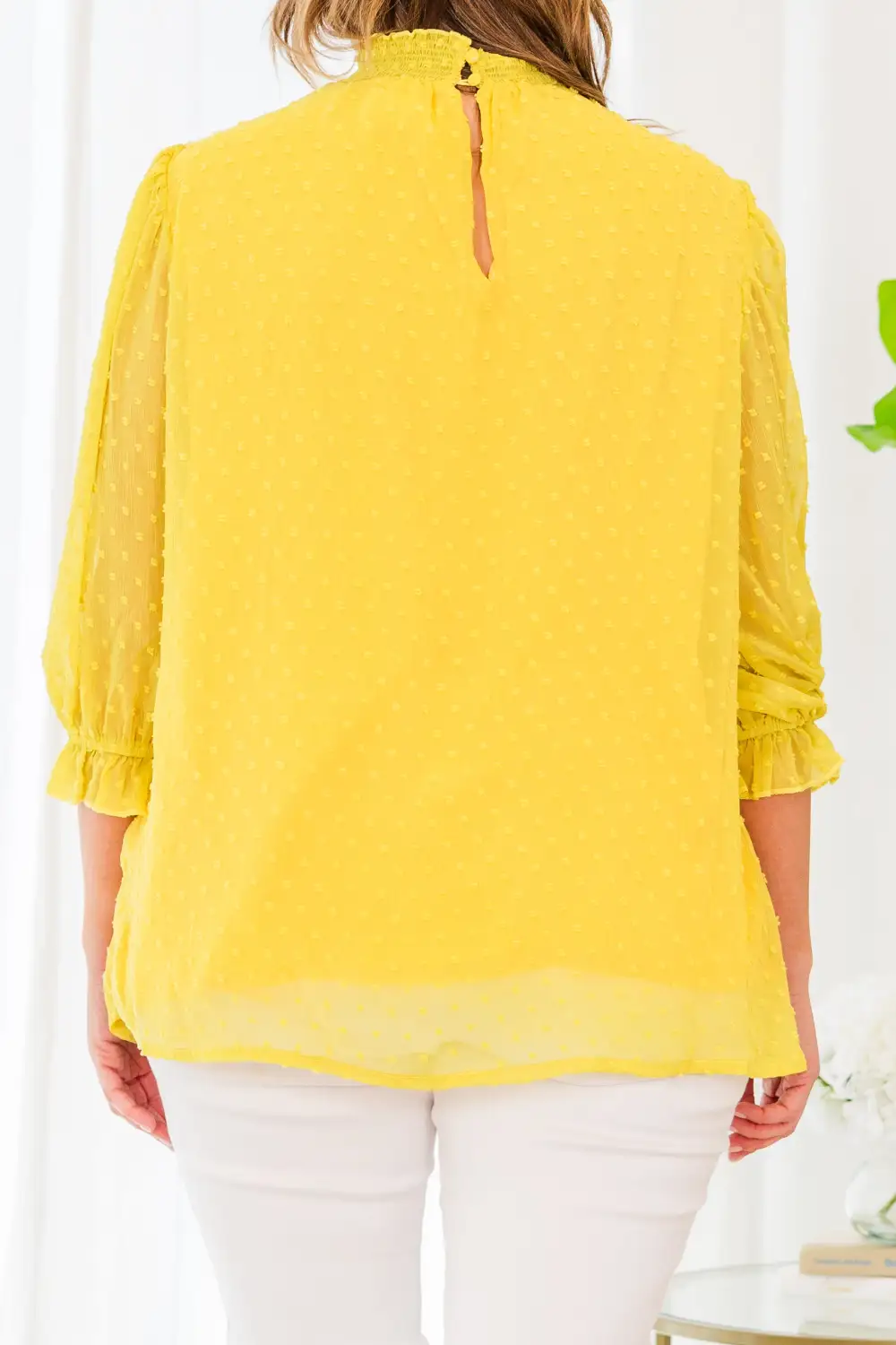 Ready For Class Blouse, Mustard