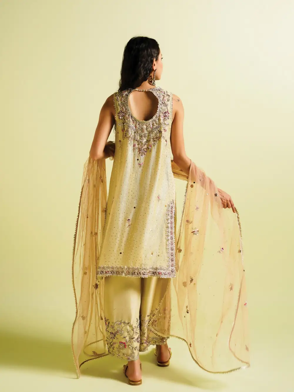 NATASHA KURTA W/ IZAAR & DUPATTA