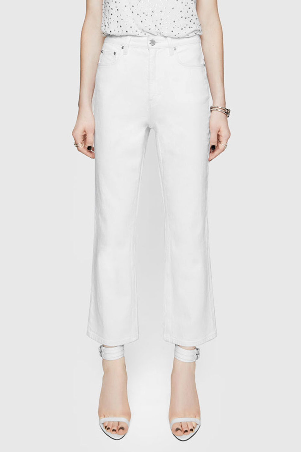 White Cotton And Linen Pants