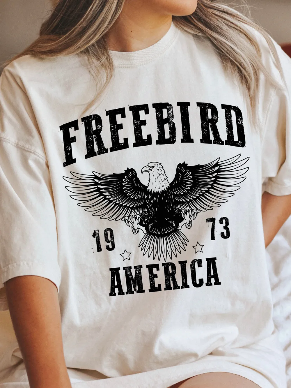 Free bird lady T-shirt