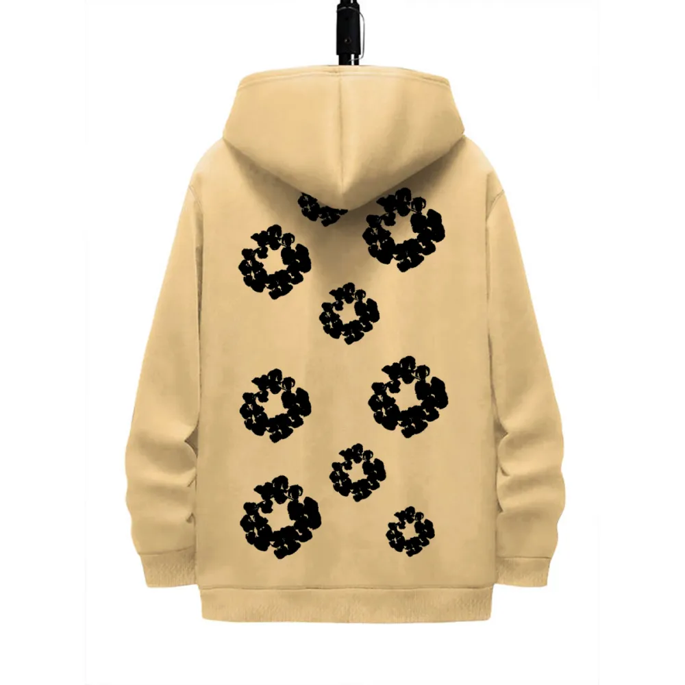 Tears Black Flower Hoodie