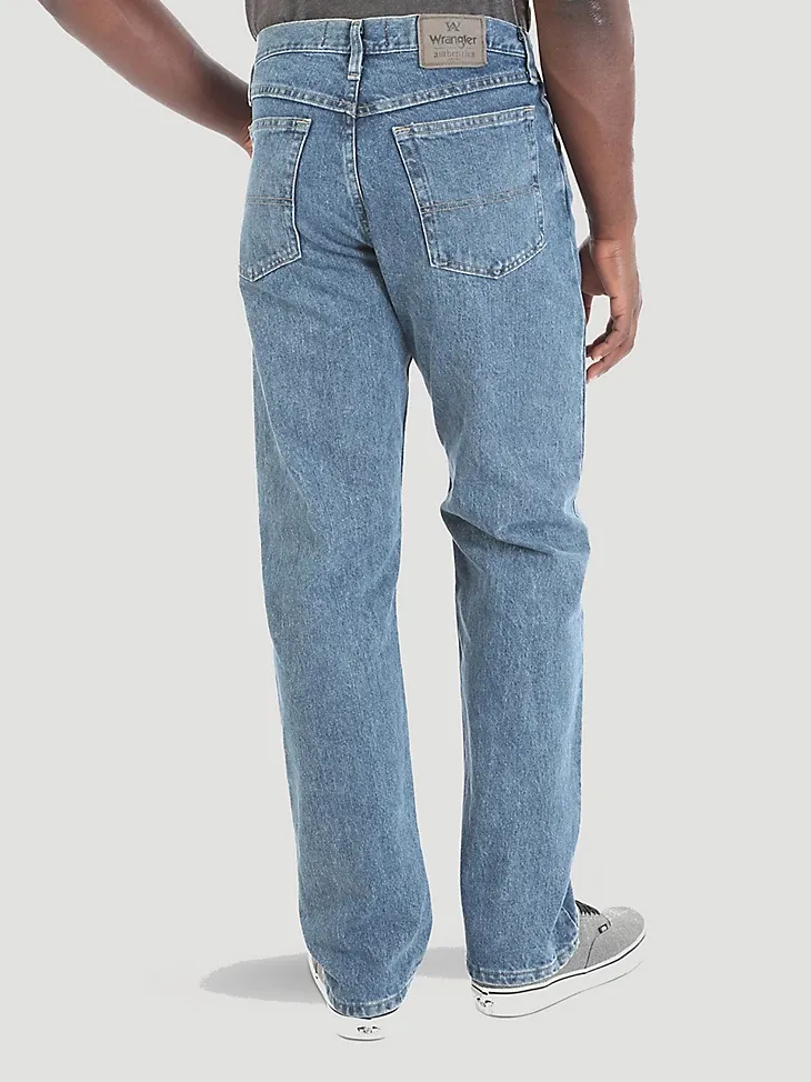 MEN'S WRANGLER AUTHENTICS® RELAXED FIT COTTON JEAN IN VINTAGE STONE