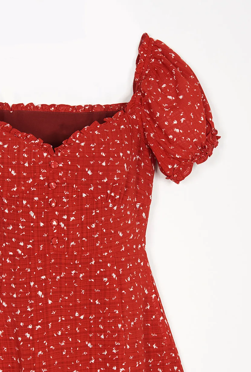 Maisy Dress - Red Print