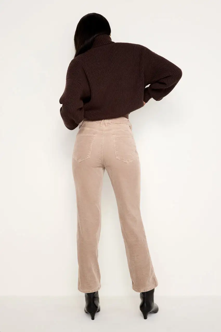 GOOD CURVE STRAIGHT CORDUROY PANTS