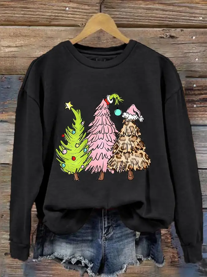 Women's Christmas Tree Casual Sweatshirt