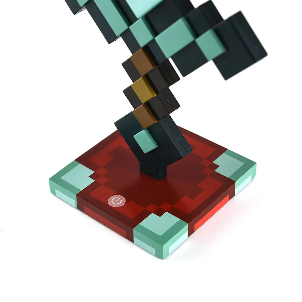 Minecraft 3D Diamond Sword Desk Lamp - 14 Inch