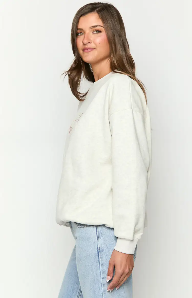 Elodie Grey Crew Neck Sweater