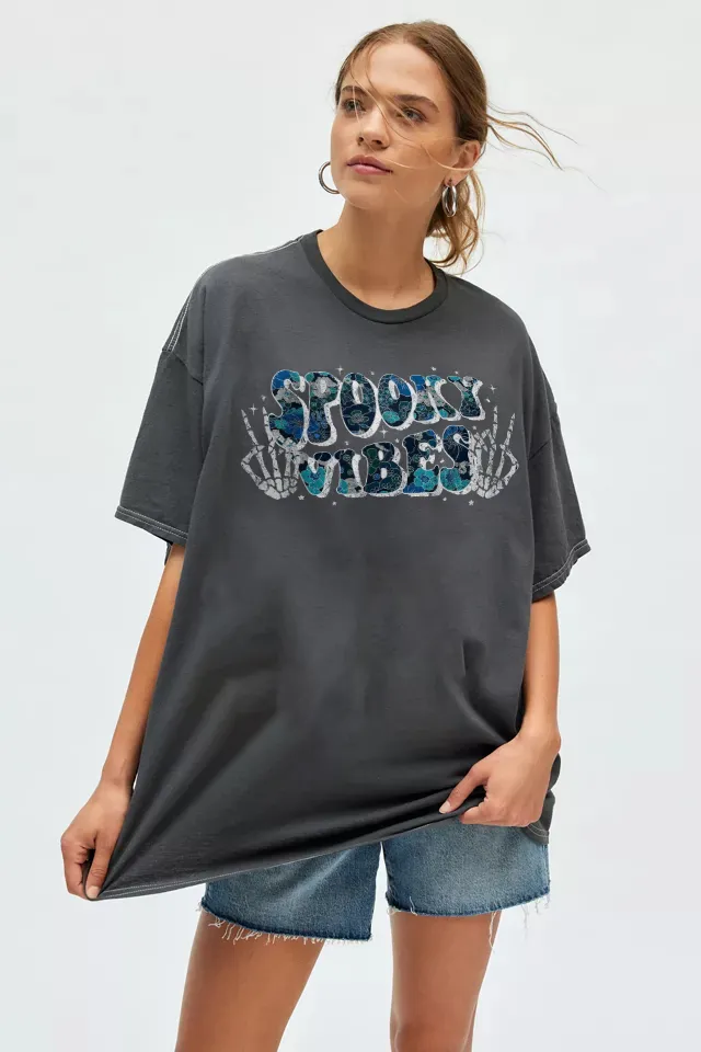 Women's Pumpkin English Halloween Printed T-shirt