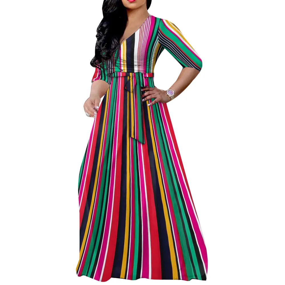 Women Summer Elegant Printed Maxi Dress