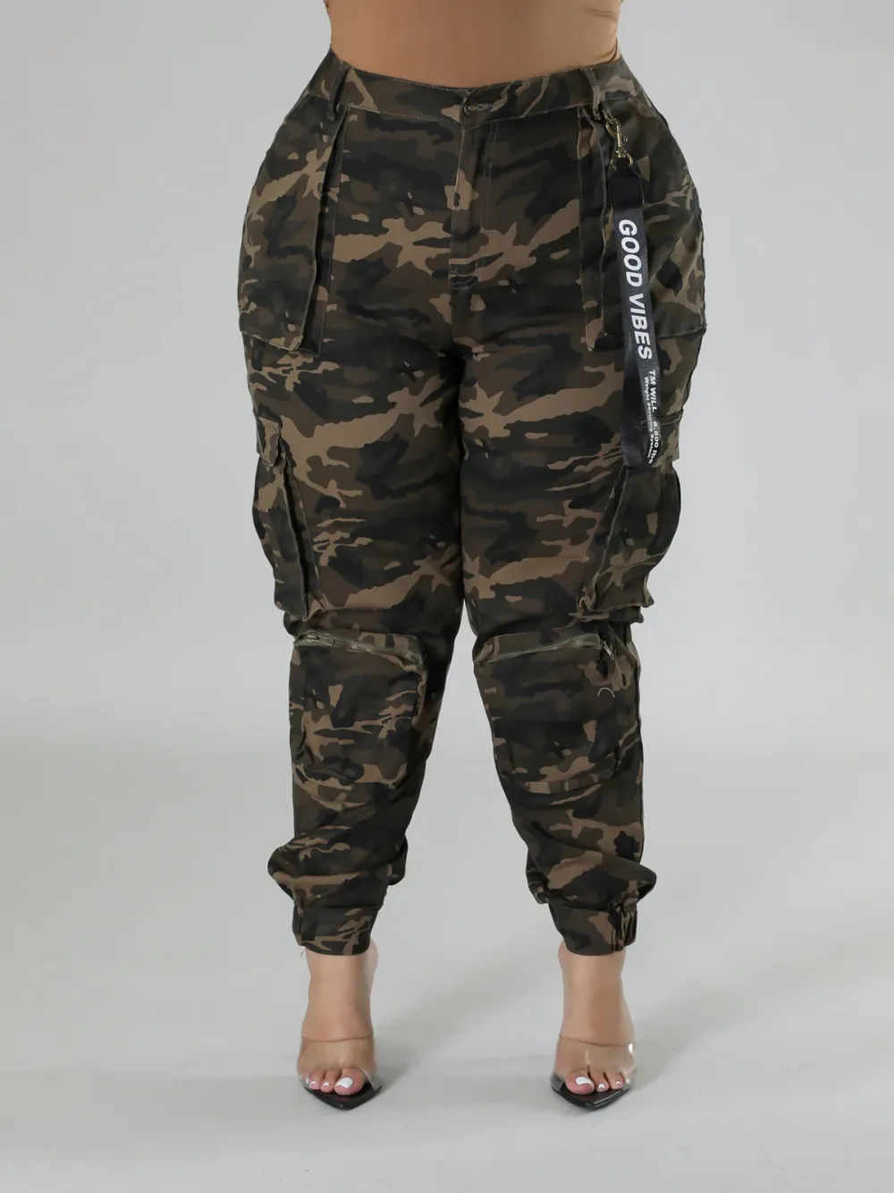 Large Size Fashion Women'S Clothing Style Camouflage Pants