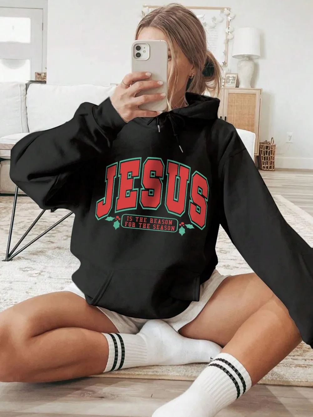 Christmas Jesus women's fashion hoodie