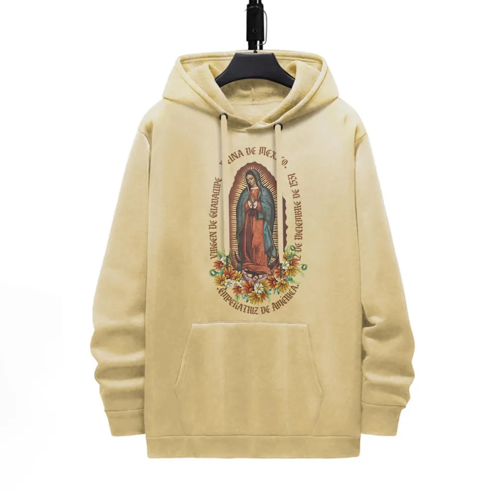 GOD DESIGNED PATTERN PRINTED HOODIE