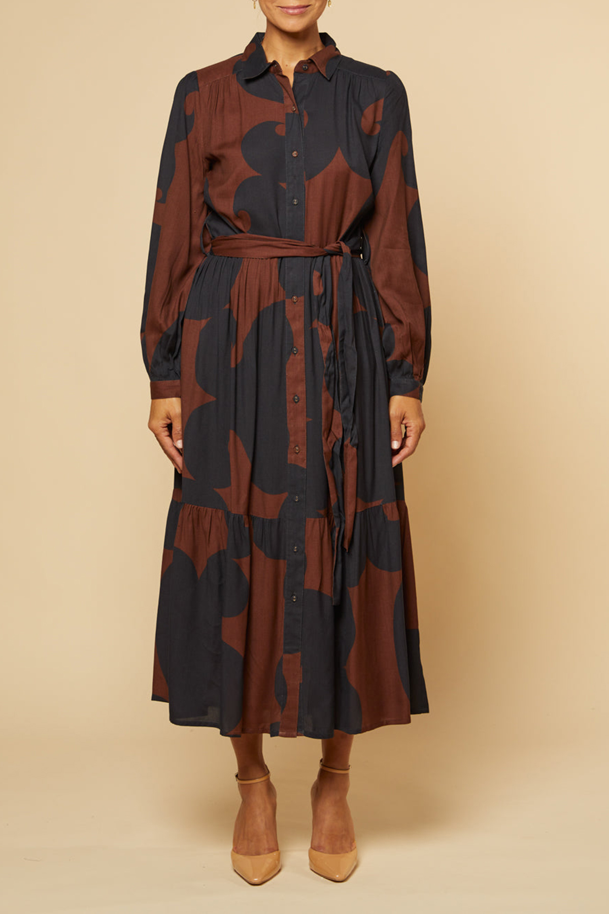 Ginette Long Sleeve Maxi Dress in Soho