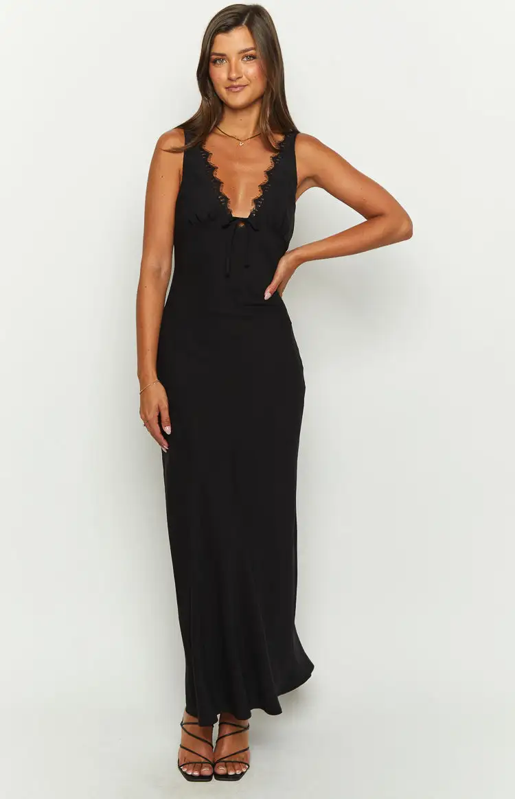 Stacy Black Maxi Dress