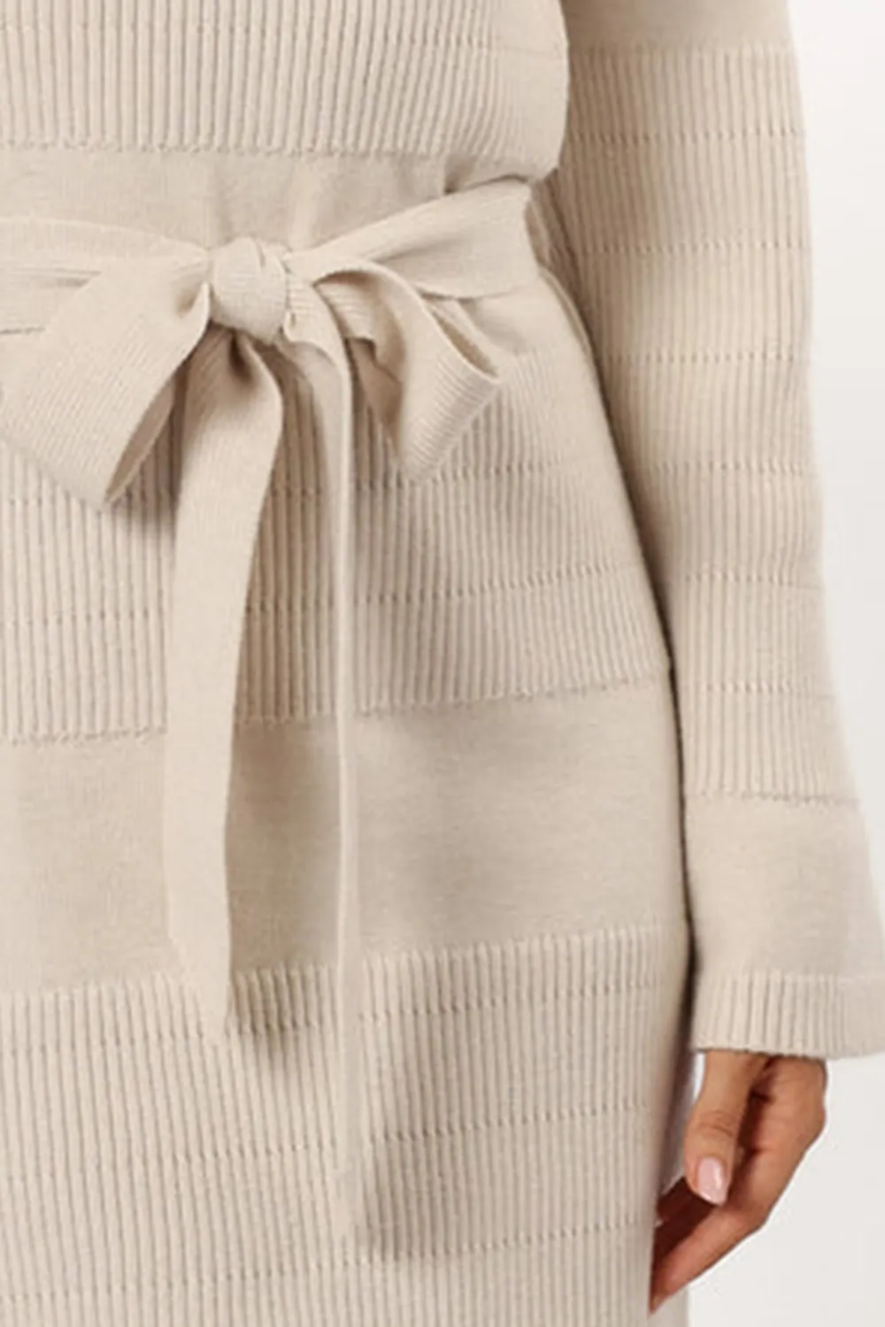 LUCCA MINI SWEATER DRESS - BONE