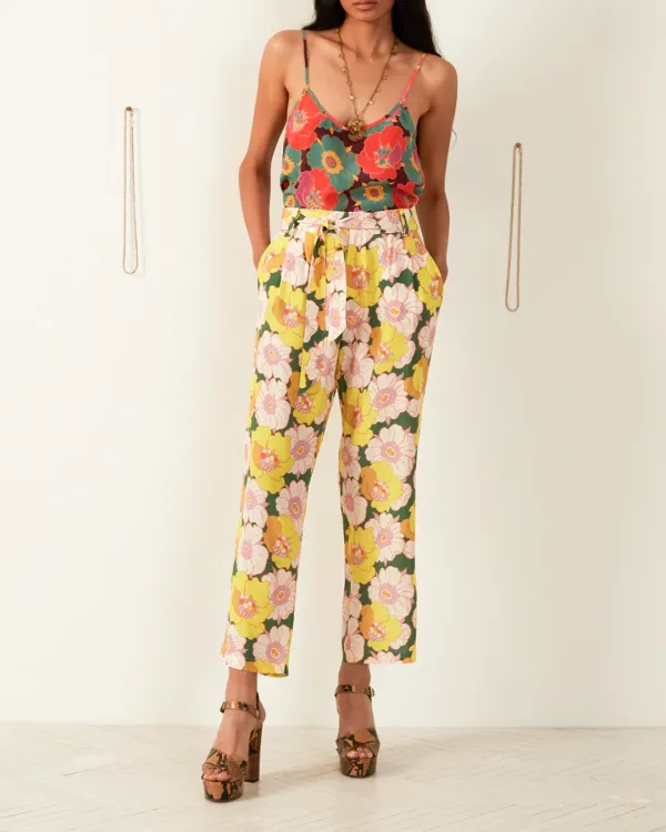 Colette Citrus Blossom Silk Pant