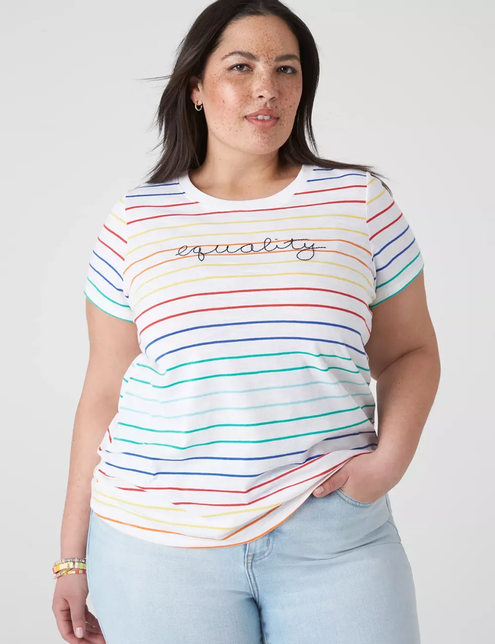 Modern Equality Embroidered Graphic Tee