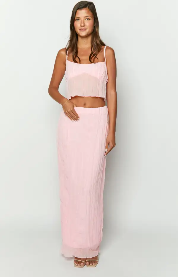 The Moment Pink Maxi Skirt