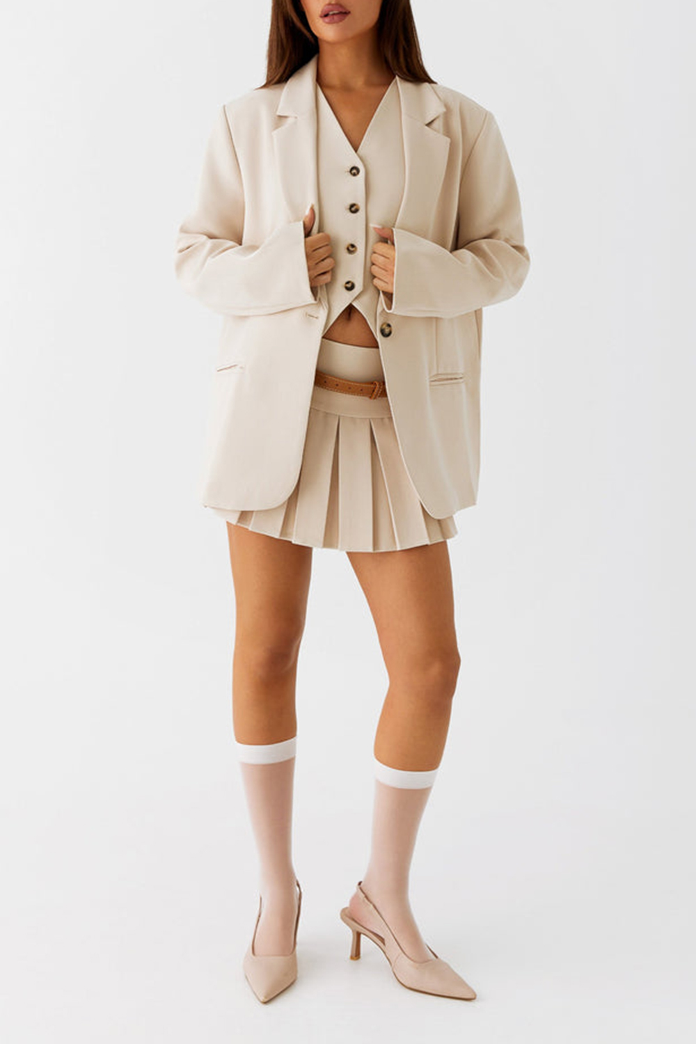 Stealth Mode Blazer - Beige