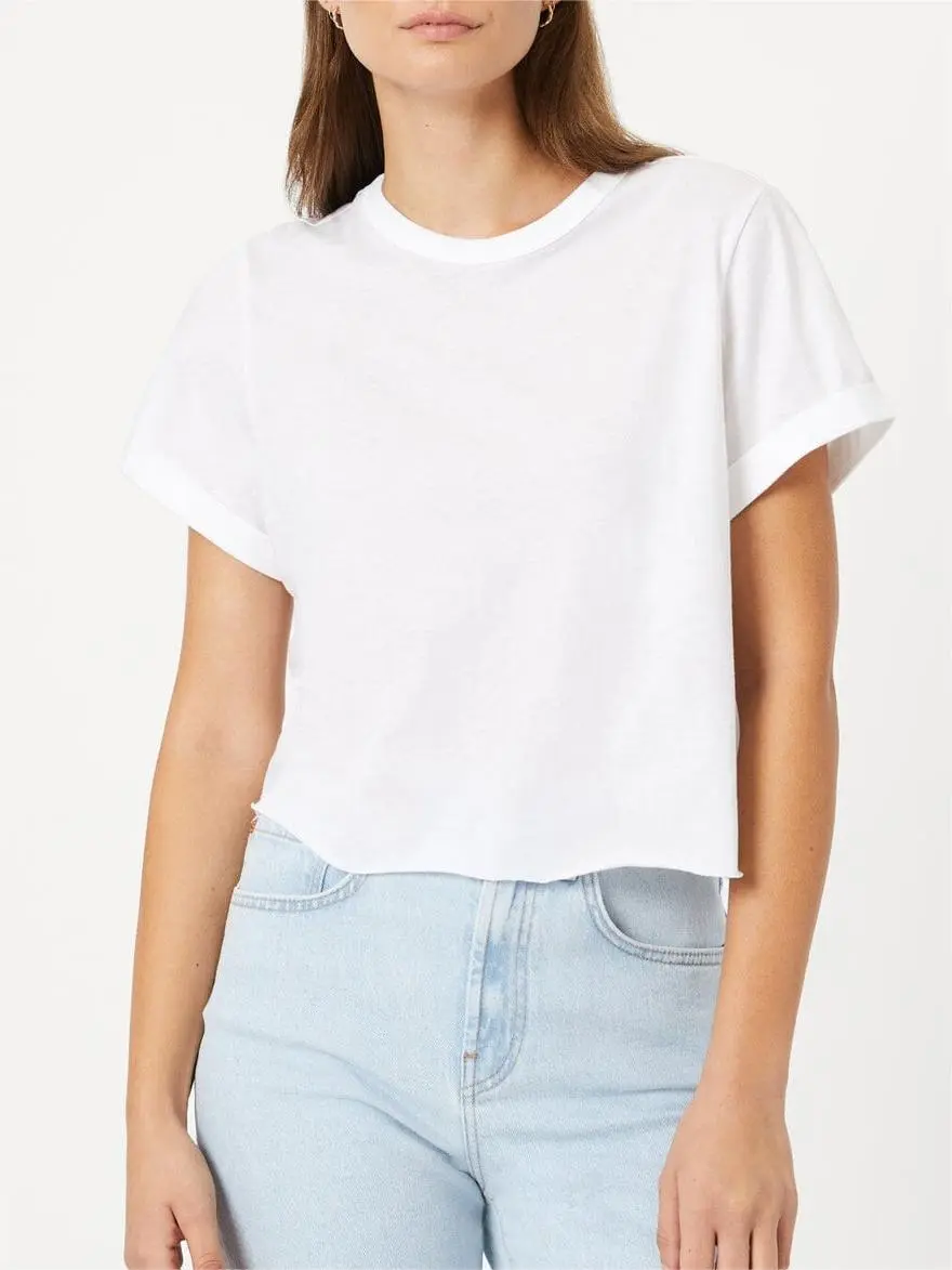 Cropped White T-Shirt