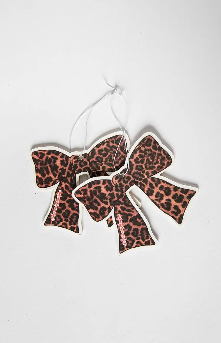 Leopard Print Bow Air Freshener