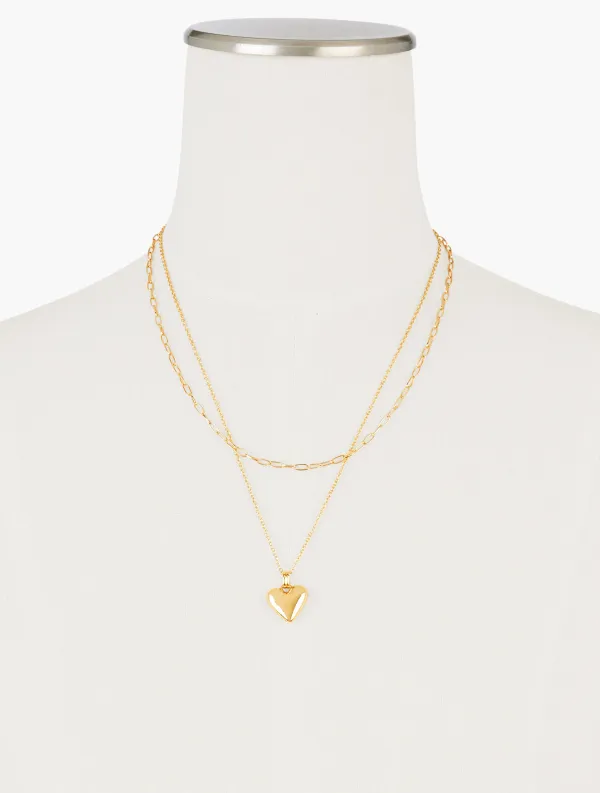 Classic Heart Layered Necklace