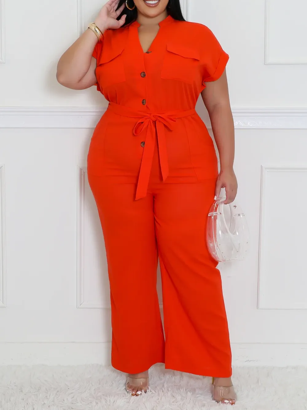 Plus Size Fashion Jumpsuit For Women