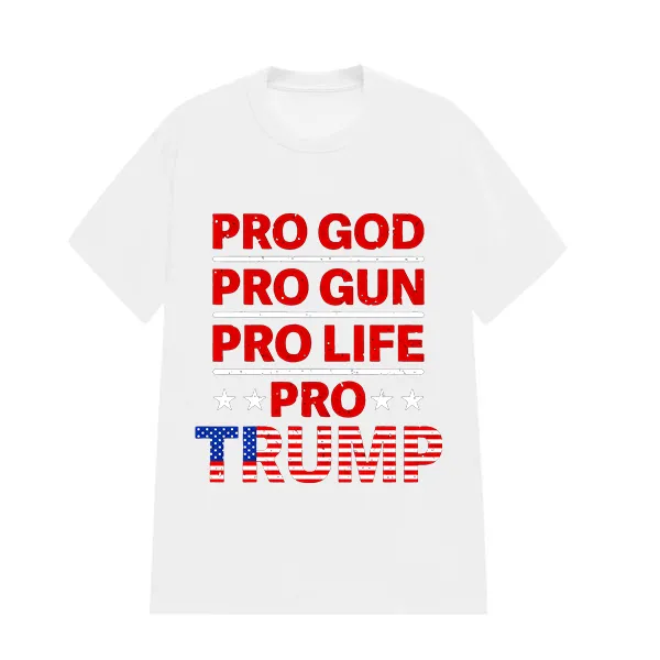 PRO GOD PRO LIFE PRINTED TEE