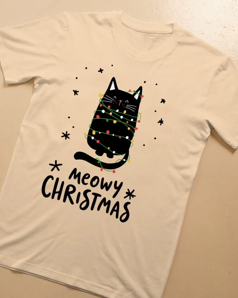 Kitty Santa Lady T-shirt