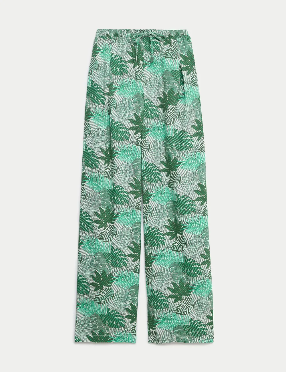 Casual Plants Printed Pants