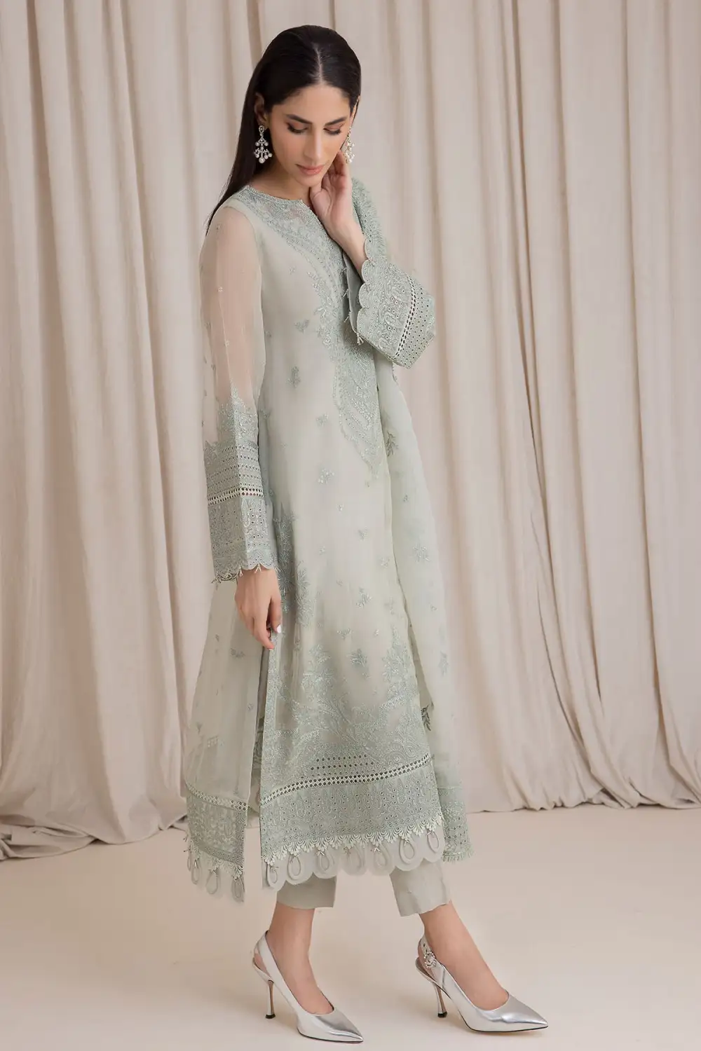 EMBROIDERED CHIFFON SETS