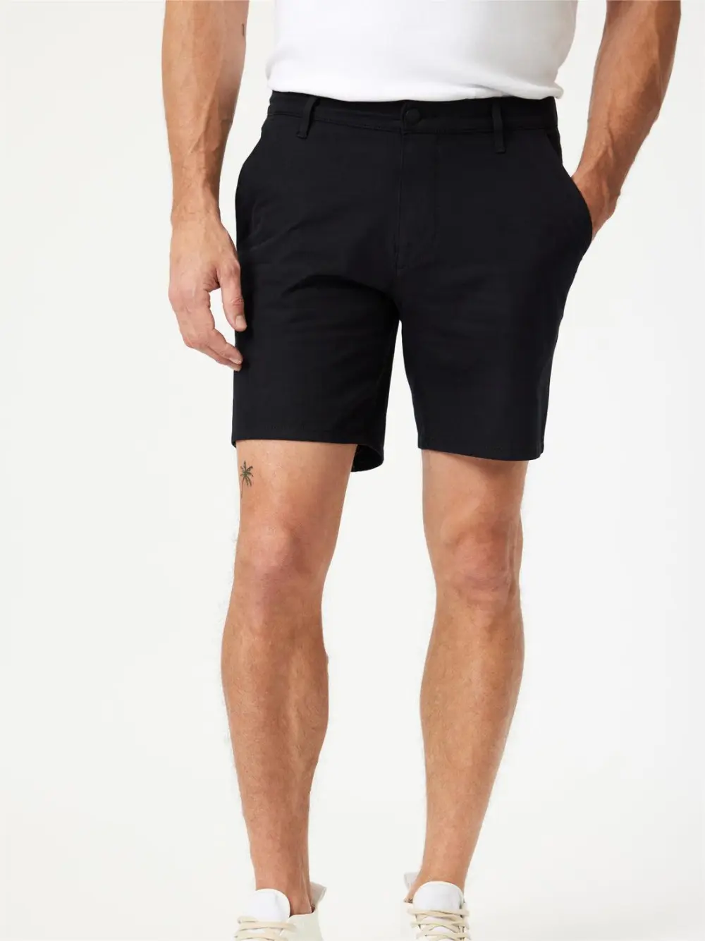 Drawstring Waist Inseam Shorts