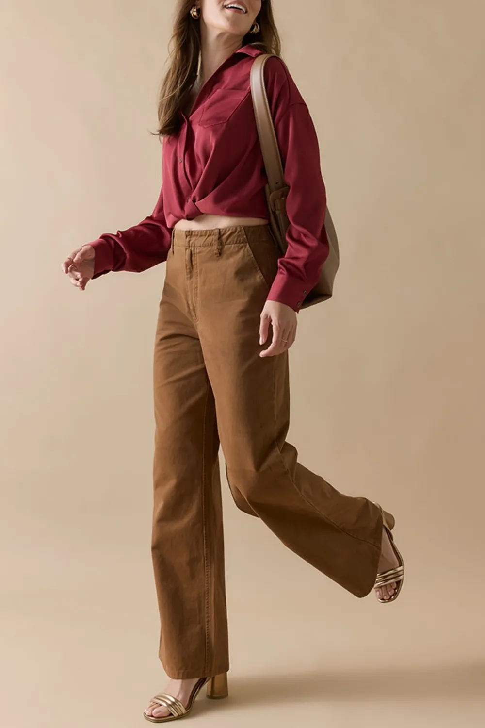 Samantha Wide Leg Side Pockets Pants