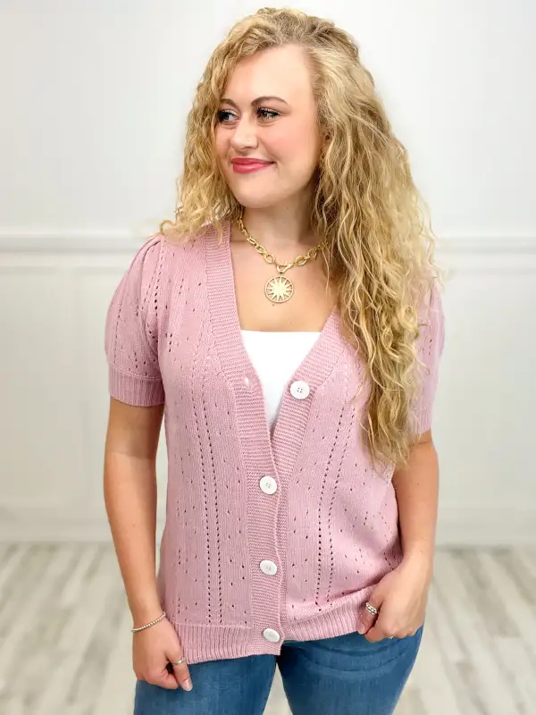 Elegant Summer Button Down Sweater Cardigan