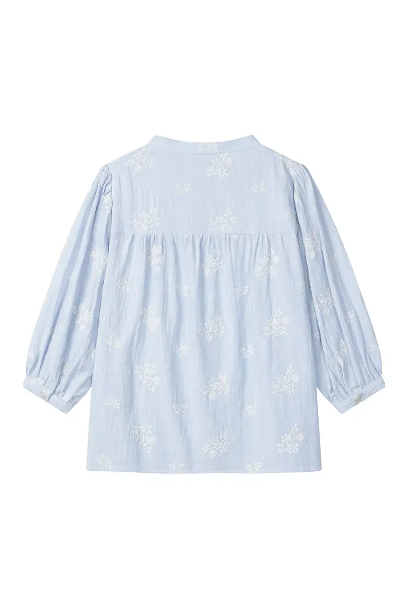 Estella Blouse - Pastel Blue