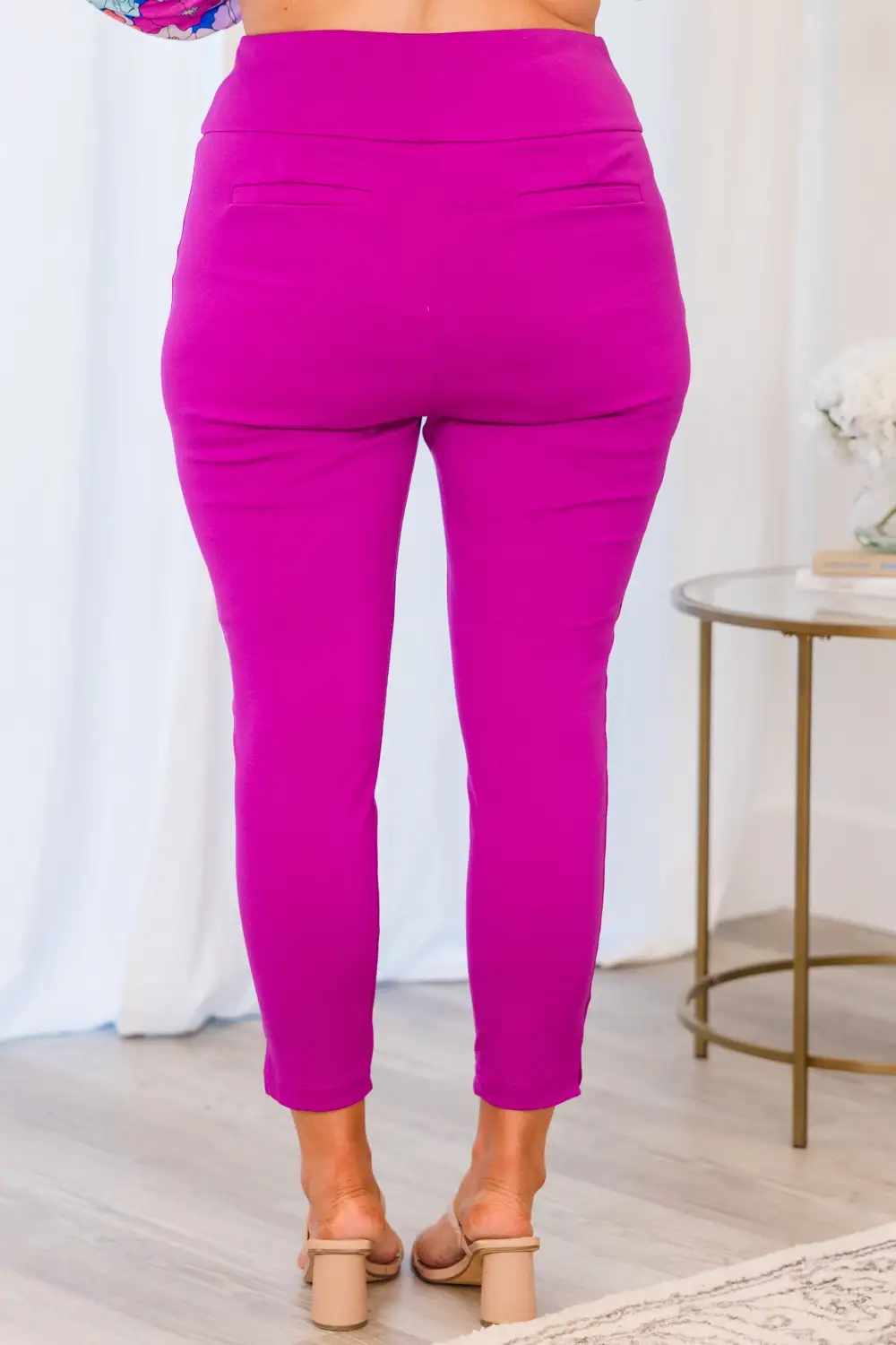 Strut Your Style Pants, Spring Magenta