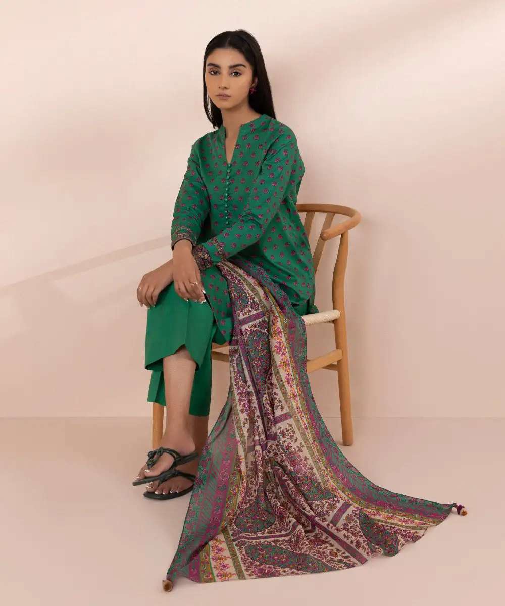 3 Piece - Printed Lawn Suit