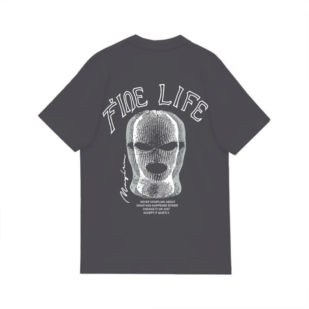 FINE LIFE DESIGNED PATTERN PRINTED TEE