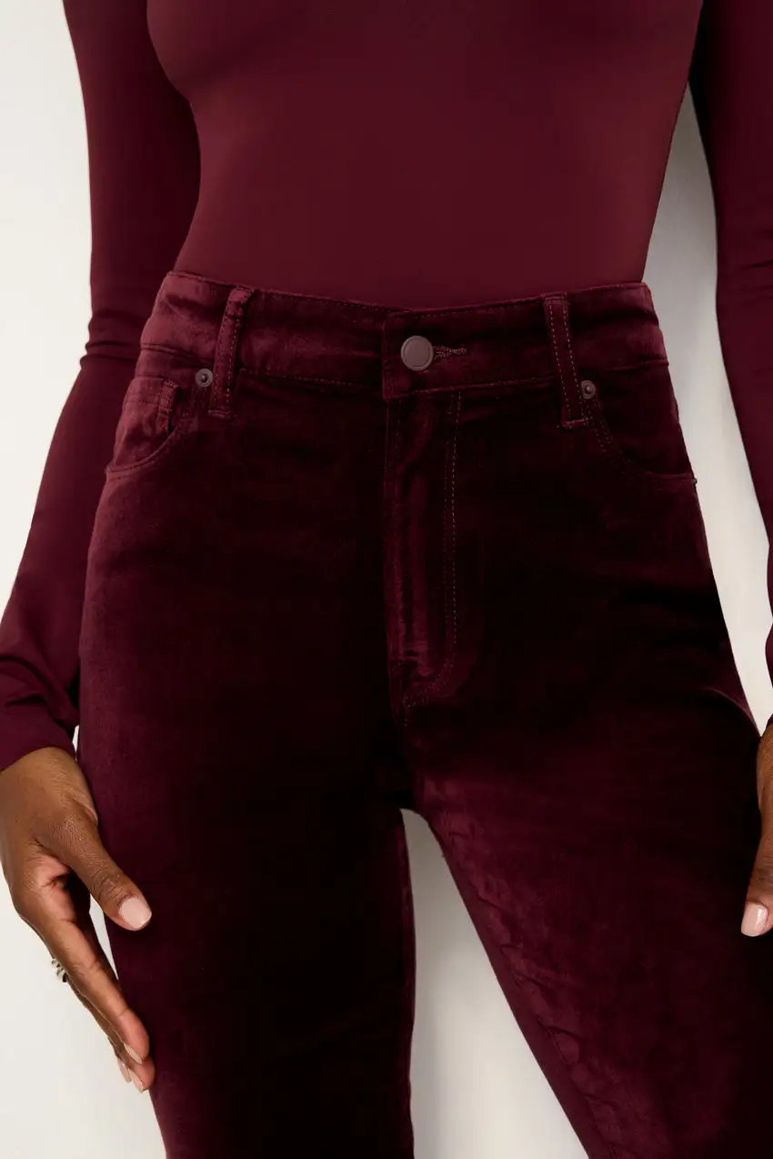 GOOD WAIST SUPER FLARE VELVET PANTS