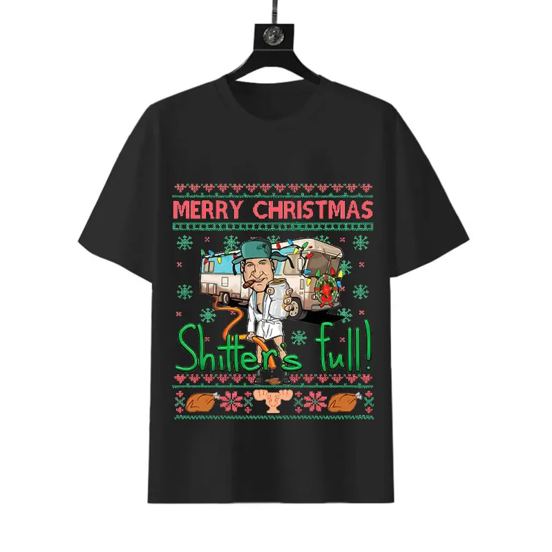 Shitter Was Full! Merry Christmas Short Sleeve T-Shirt