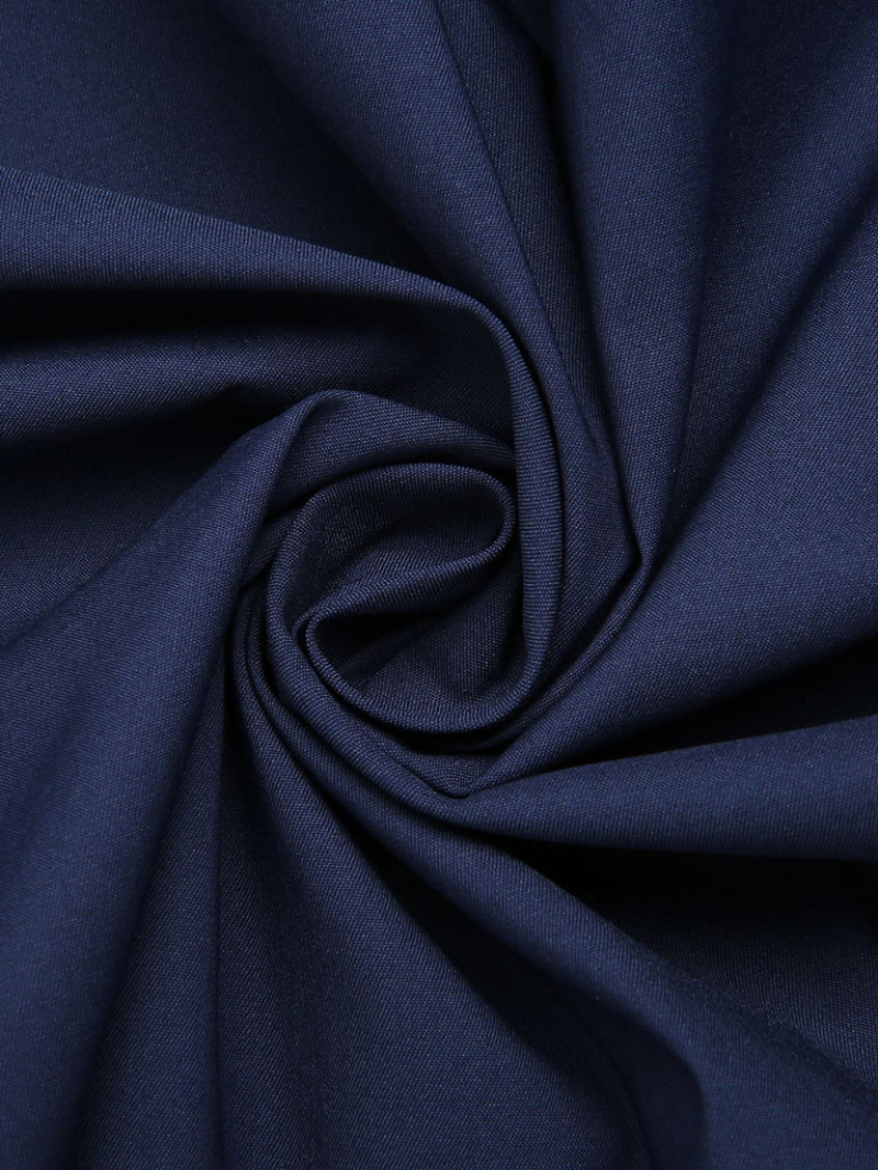 DARK BLUE GRAY 1960S SOLID UMBRELLA SKIRT