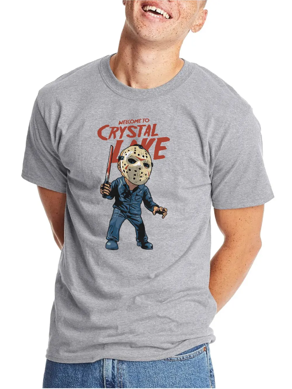 WEKCOME TO CRYSTAL LAKE VINTAGE GRAPHIC  TEE